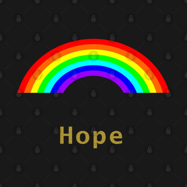 Gold Hope Rainbow by ellenhenryart