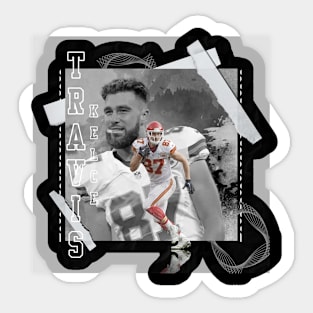 kelce chiefs jersey stars Sticker for Sale by jessicanoble