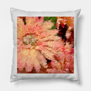 Gerbera Daisy Abstract Pillow