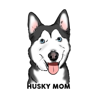 Husky Mom Smiling Husky T-Shirt