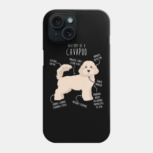 Cavapoo Dog Anatomy Phone Case