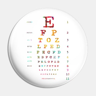 Eye Chart Diagram Pin