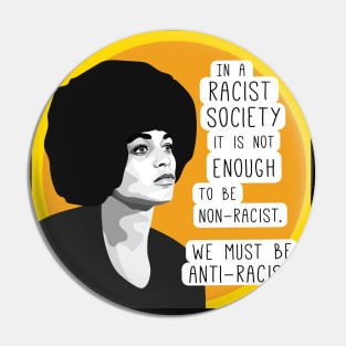 Angela Davis anti-racist quote Pin