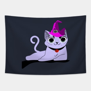 Cat in halloween attire Tapestry