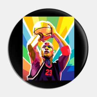 MICHAEL JORDAN POP ART Pin