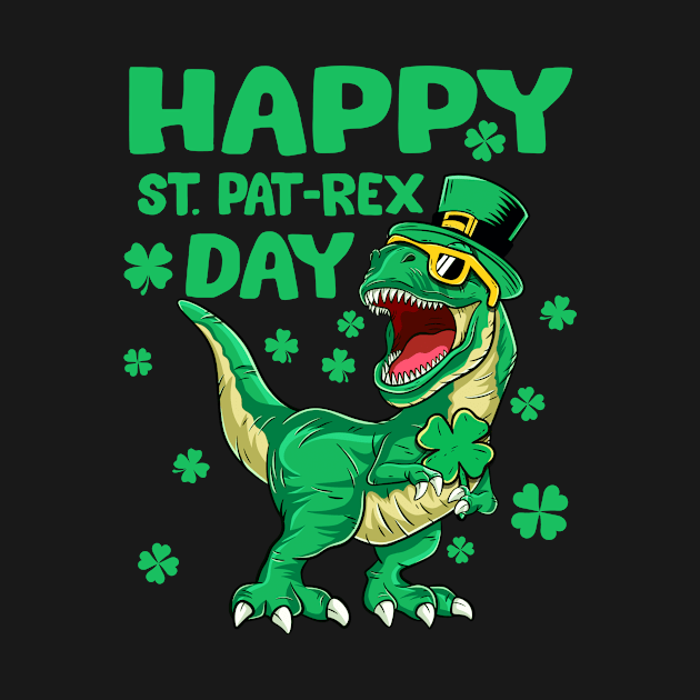 St Patrick's Day Dinosaur Kids Boys Gift by AlexDesigner89