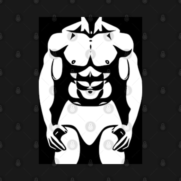 Muscle Man Physique by ArtFactoryAI