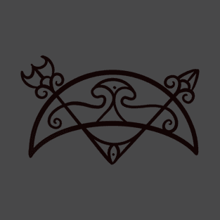 V Rod and Crescent Pictish Design T-Shirt