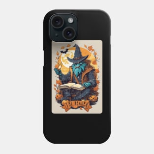 The Reader Retro Monster Halloween Tarot Card Phone Case