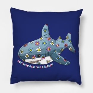 Everyone deserves a blue shark. Pillow