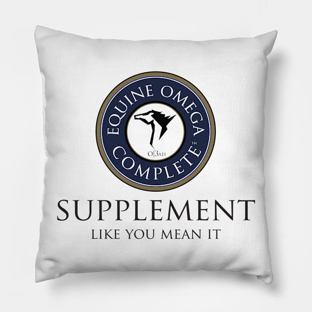 Supplement Like You Mean It Pillow by kathleendowns