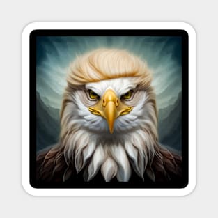 Bald Eagle Donald Trump Hair Magnet