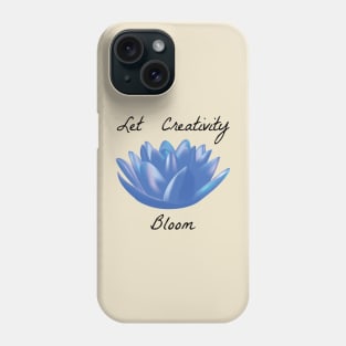 Let Creativity Bloom - Black Phone Case