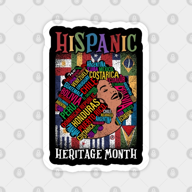Hispanic Heritage Month Magnet by The WYLD Tribe