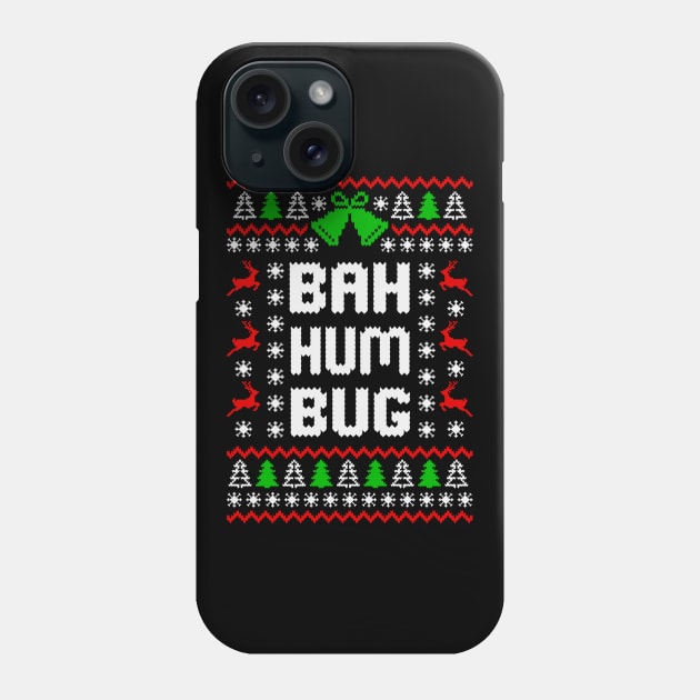 Bah Humbug Funny Christmas T Shirt Phone Case by Hobbybox