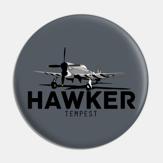 Hawker Tempest Pin by Siegeworks