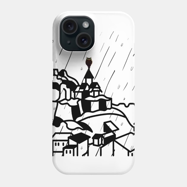 Owl city in the midnight rain Phone Case by SkyisBright