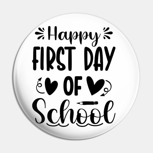 Happy First Day of School Pin by Zakzouk-store