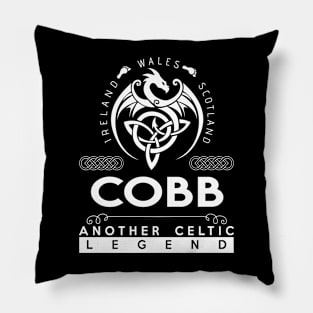 Cobb Name T Shirt - Another Celtic Legend Cobb Dragon Gift Item Pillow