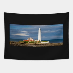 St Mary's Island & Lighthouse, Northumberland, North East England Tapestry