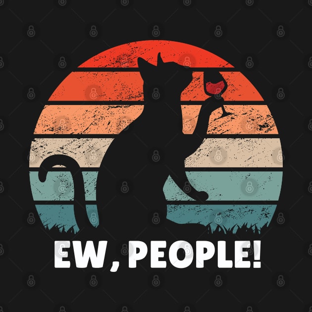 Funny Cat Shirt, Ew People by LR_Collections