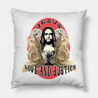 Jesus is love but also justice - Judge of all our actions Pillow