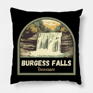 burgess falls state park vintage hiking nature adventure outdoors Pillow