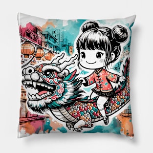 Flying Dragon - Year of the Dragon 2024 Pillow