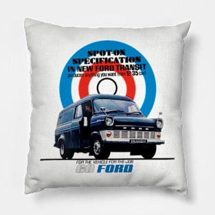 FORD TRANSIT - 60s ad Pillow