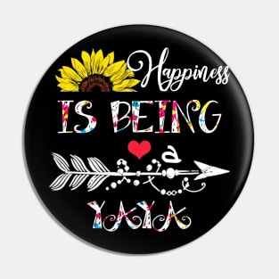 Happiness is being a yaya mothers day gift Pin