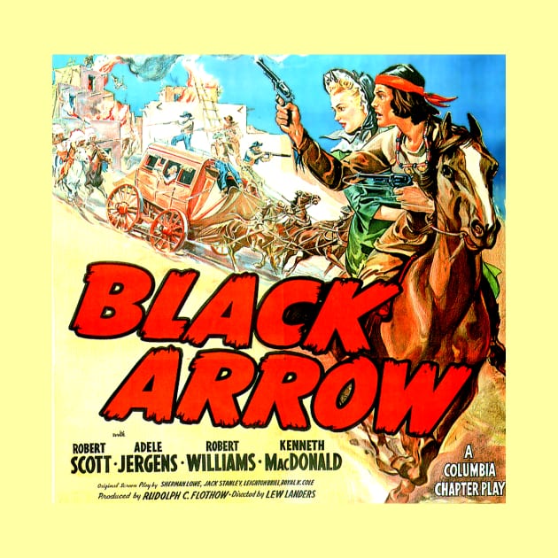 Vintage Western Movie Poster - Black Arrow by Starbase79