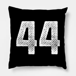 Rough Number 44 Pillow