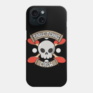Table Tennis crew Jolly Roger pirate flag Phone Case