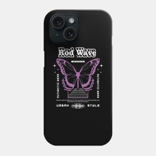 rod wave butterfly streetwear Phone Case