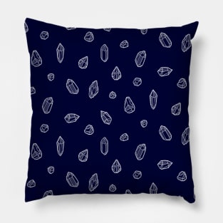 Navy Crystals Pillow