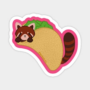 Rocco the Red Panda Taco Magnet