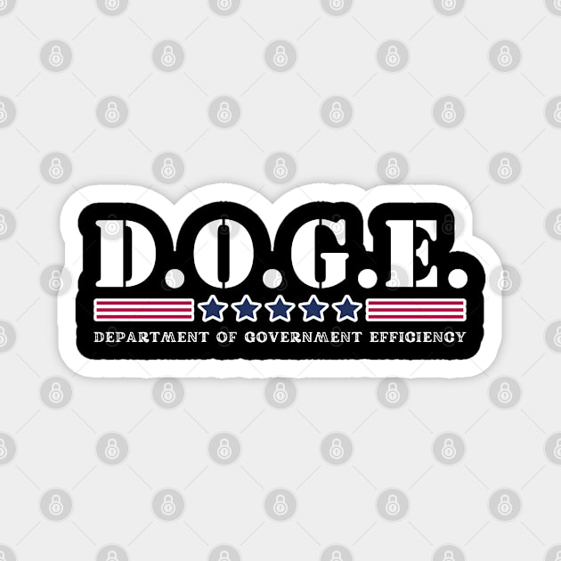 DOGE Department of Government Efficiency Magnet by Creatifly Graphic Tees