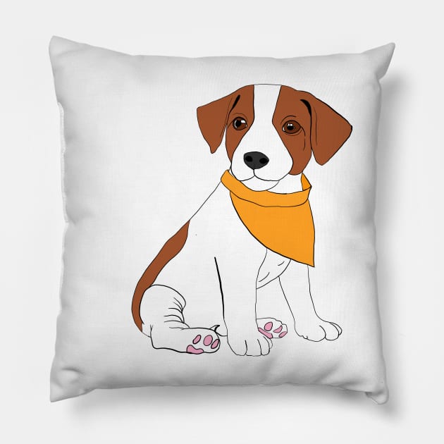 Jack Russel Pillow by Noamdelf06