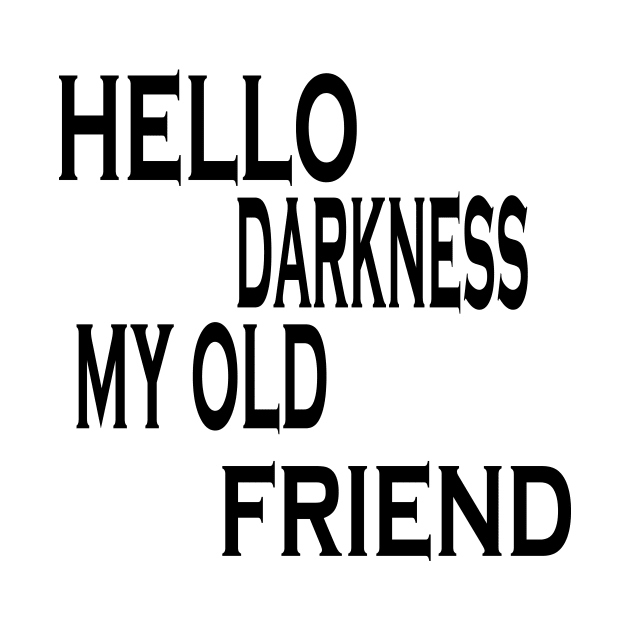 hello darkness my old friend by NadisinArt