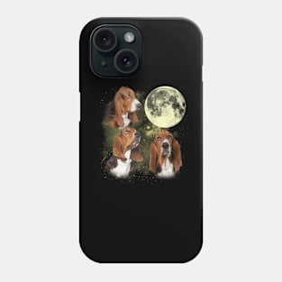 Basset Hounds The Moon Classic Dog Breed Phone Case