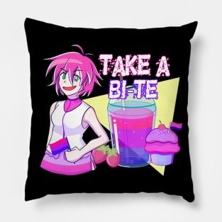 LGBT pride month bisexual anime girl Pillow