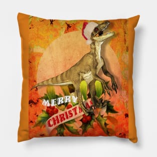 Merry Jurassic Christmas 4 Pillow