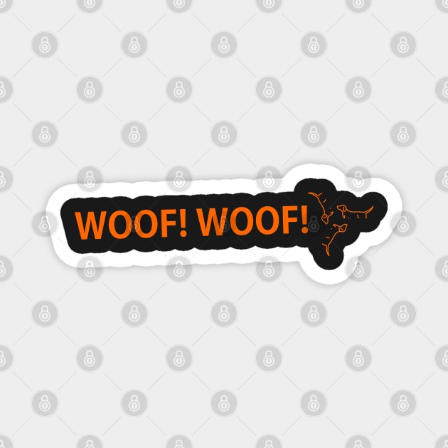 Dog distraction sticker Magnet by Toozidi T Shirts