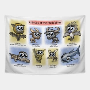 Animals of the Philippines Tapestry