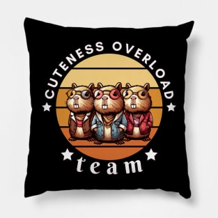 team Cuteness Overload Pillow