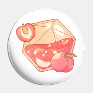 D20 Peach Tea Sticker Pin