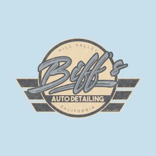 Biff's Auto Detailing in Distressed Blue T-Shirt