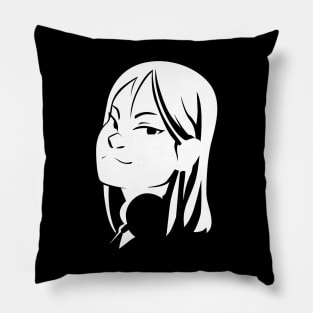 white Whoana Keli simple portait Pillow