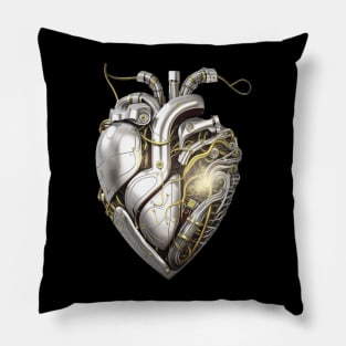 Cyborg Heart 3 Pillow