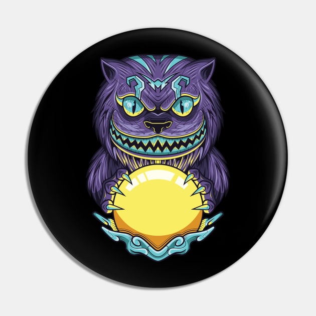 Fortune teller cat Pin by Pixel Poetry